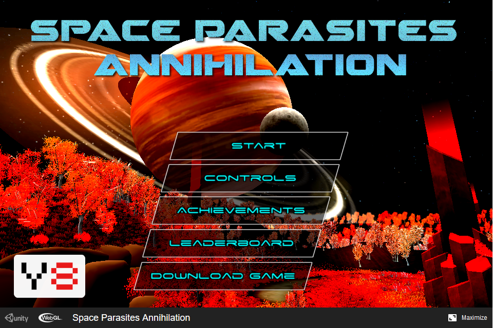 Space Parasites Annihilatio WebGL Online