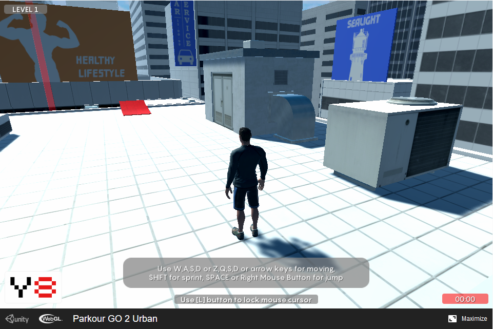 Parkour GO 2: Urban webgl 3d