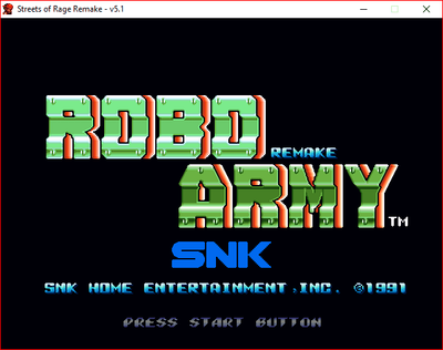 Streets of Rage Remake 5.1: Robo Army Remake