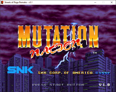 Mutation Nation (Remake de Streets of Rage)