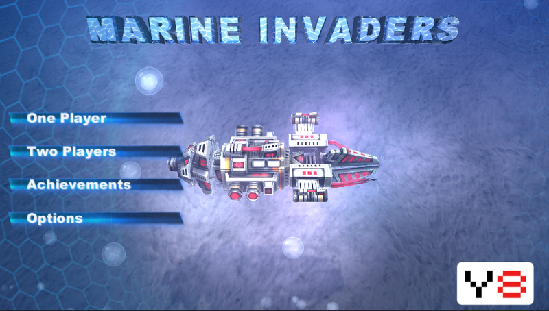 Jogo WebGL grátis do Marine Invaders