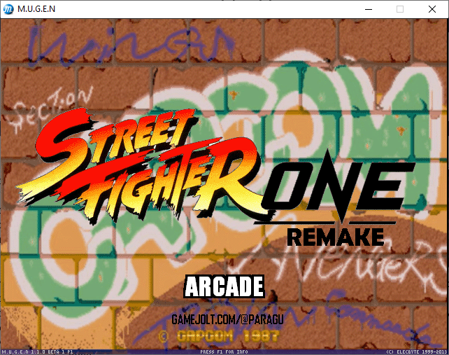 STREET FIGHTER ONE REMAKE MUGEN 2022