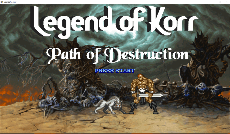 La Leyenda de Korr: Camino de la Destrucción OpenBoR