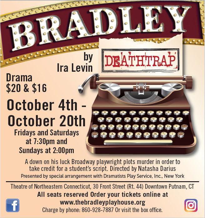 Death comes to Putnam in Bradley Playhouse "Deathtrap"