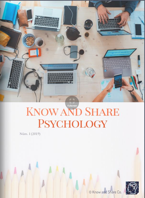 KNOW AND SHARE PSYCHOLOGY. Vol. I, Núm. 1 (2019)