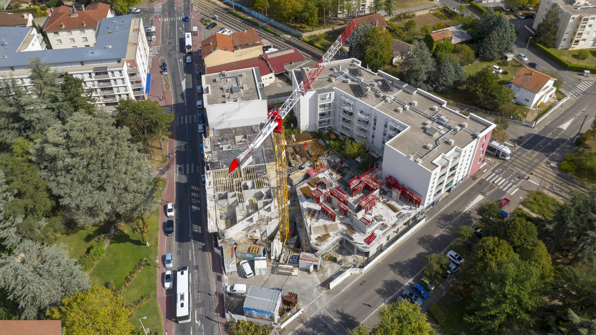 Chantier Décines-Charpieu Angle Jean Jaures / Paul Bert