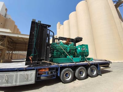 Continuation of work on a project to secure the backup power plant and establish a medium voltage station for the General Grain Corporation branch in Qassim