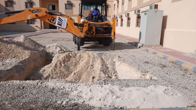 The start of work on the project to develop and rehabilitate the electricity network at the Ras Al-Ghar military port, the first phase
