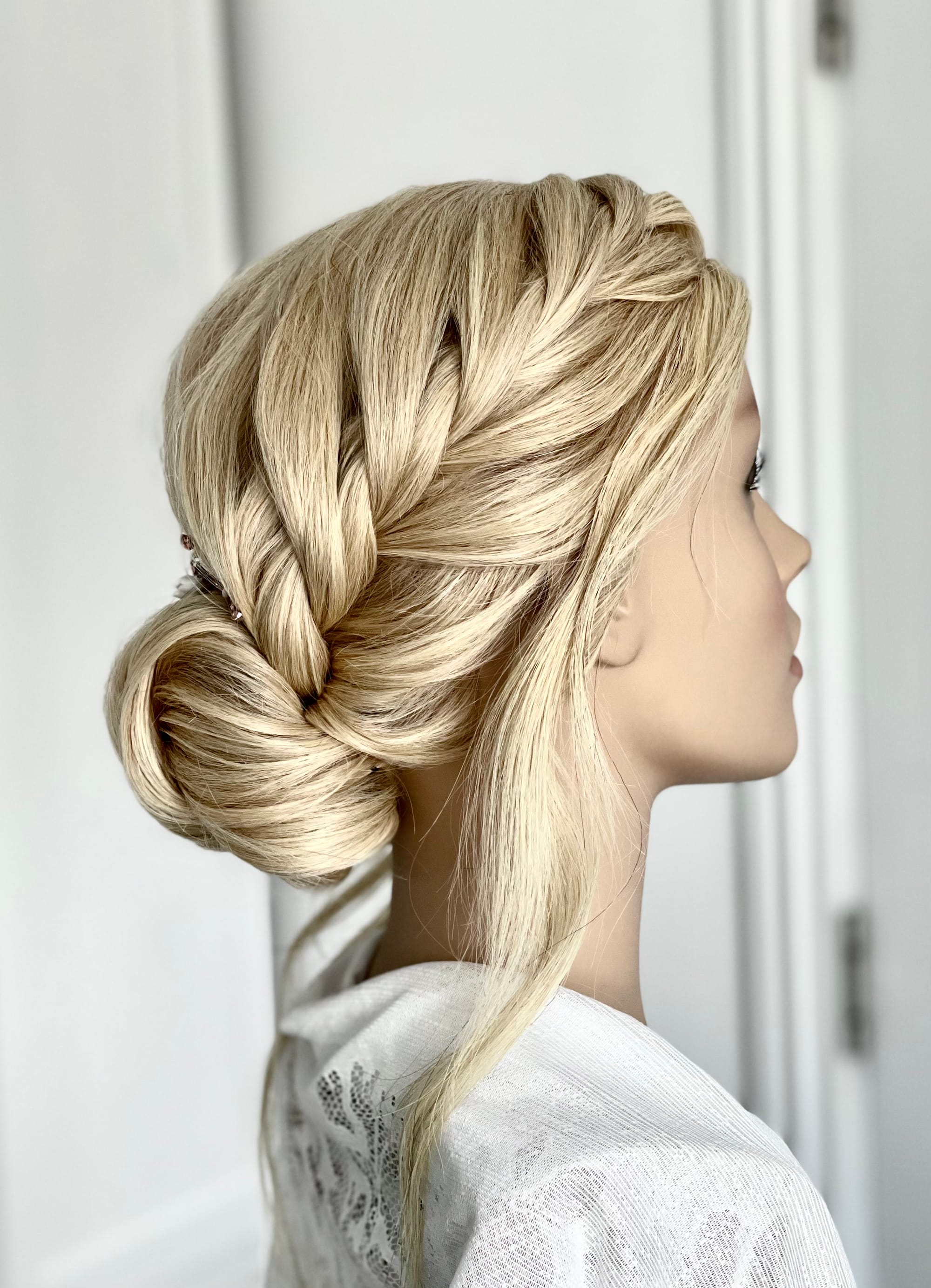 Inverted Rope Braid Updo