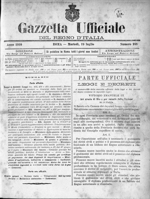 LA STORIA DELL'ORDINE DEI MEDICI CHIRURGHI