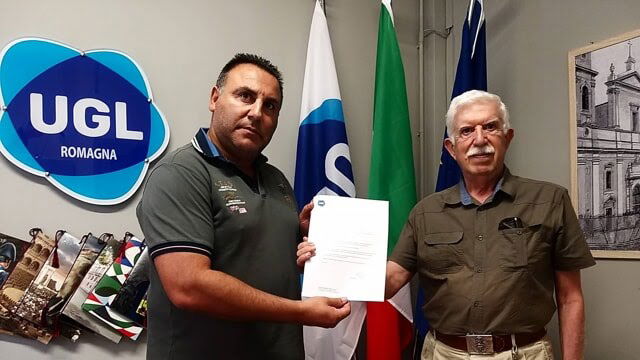 SINDACATI, ALBERTO URIZIO NUOVO REGGENTE PROVINCIALE FORLÌ-CESENA DI UGL PENSIONATI