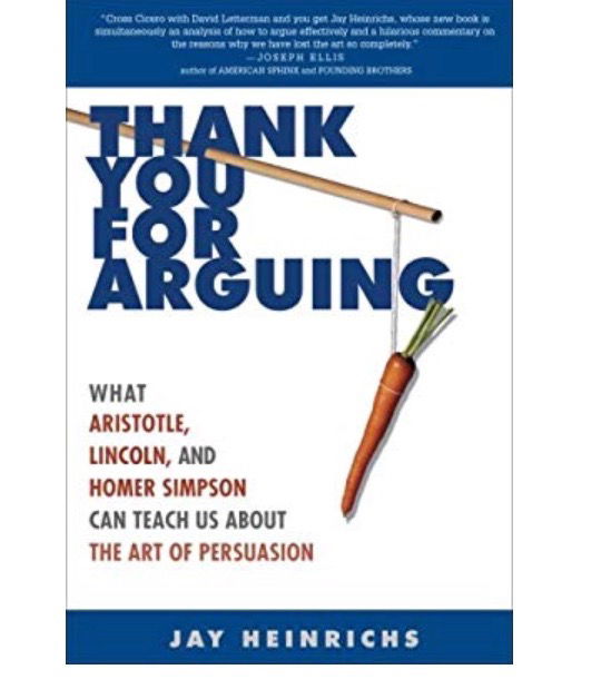 كتاب thank you for arguing What Aristotle, lincoln , and homer simpson can teach us about the art of persuasion