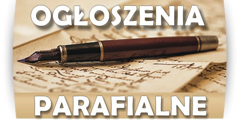 ogłoszenia parafialne