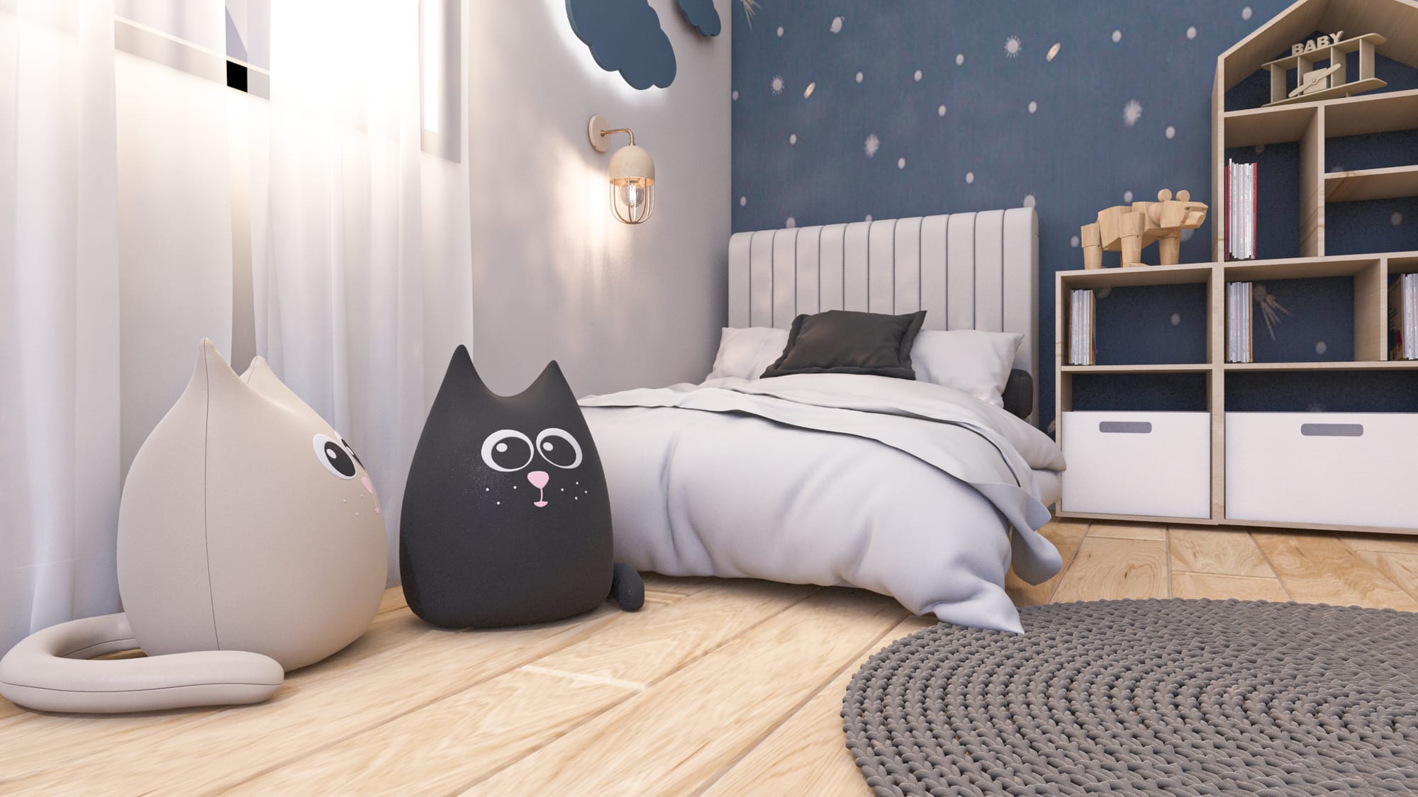 עיצוב חדר ילדים אבן יהודה