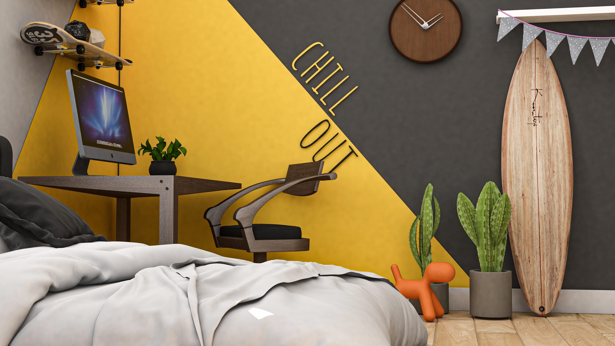 עיצוב חדר נוער