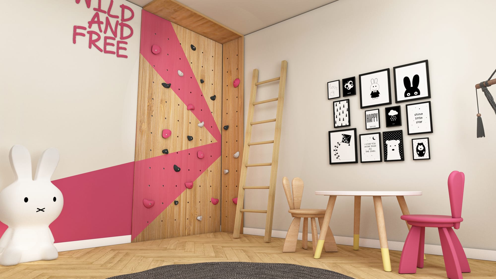 עיצוב חדר משחקים משפ' גולדברג גליל ים