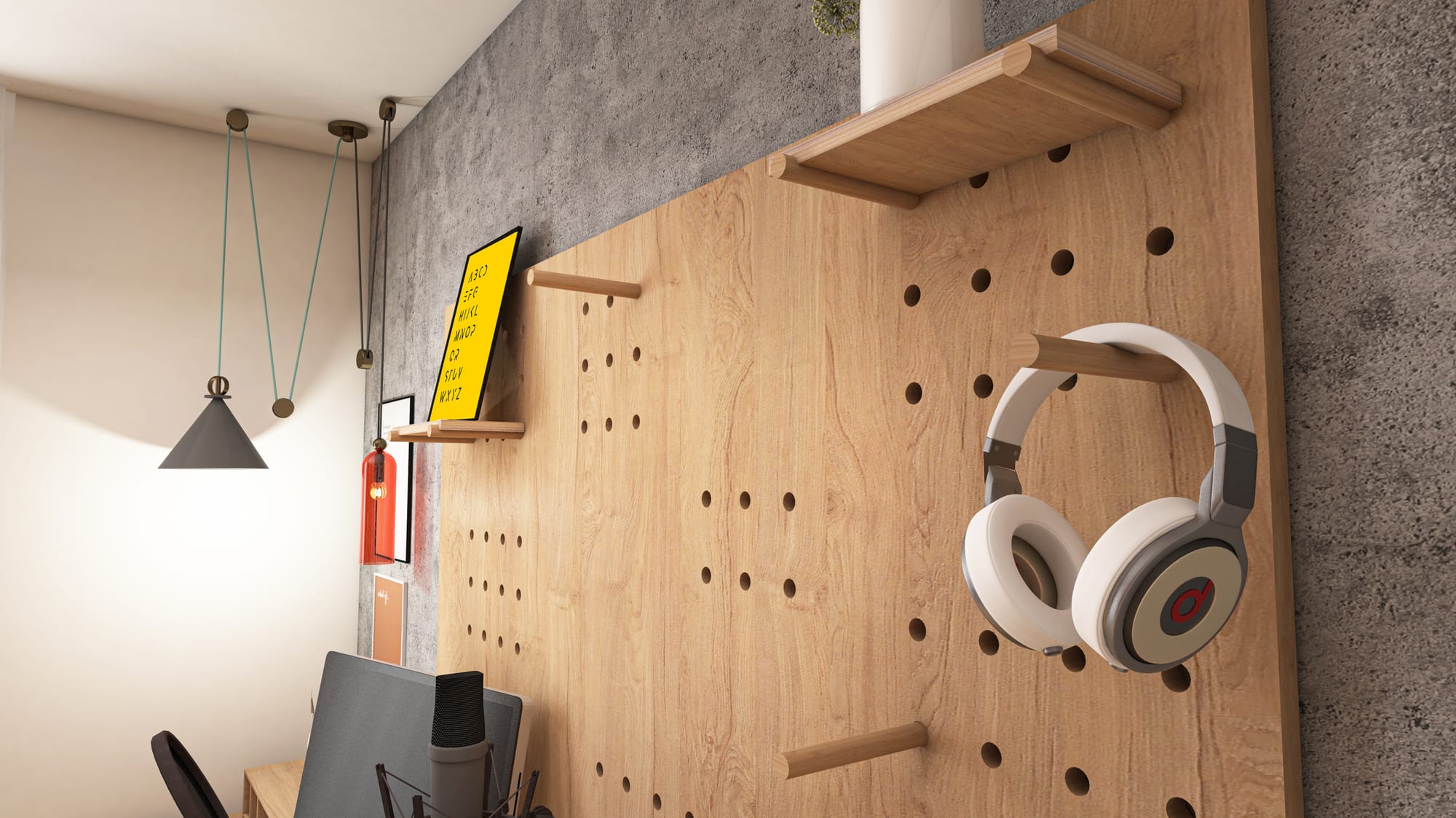 הממ"ד שהפך לחדר מוזיקה מקצועי עיצוב דירת יוקרה צפון תל אביב