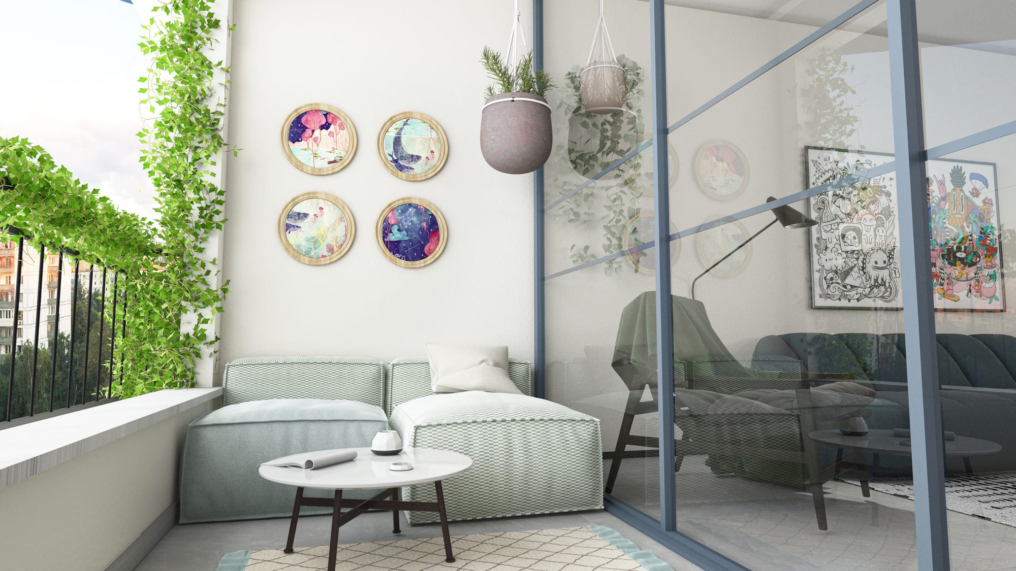 עיצוב דירה תל אביבית בלב רמת גן