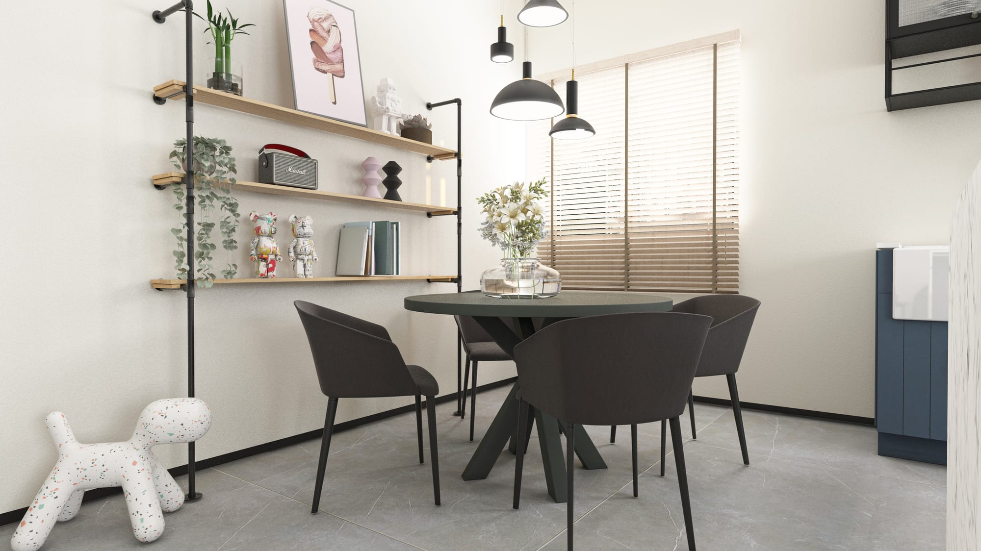 עיצוב דירה תל אביבית בלב רמת גן