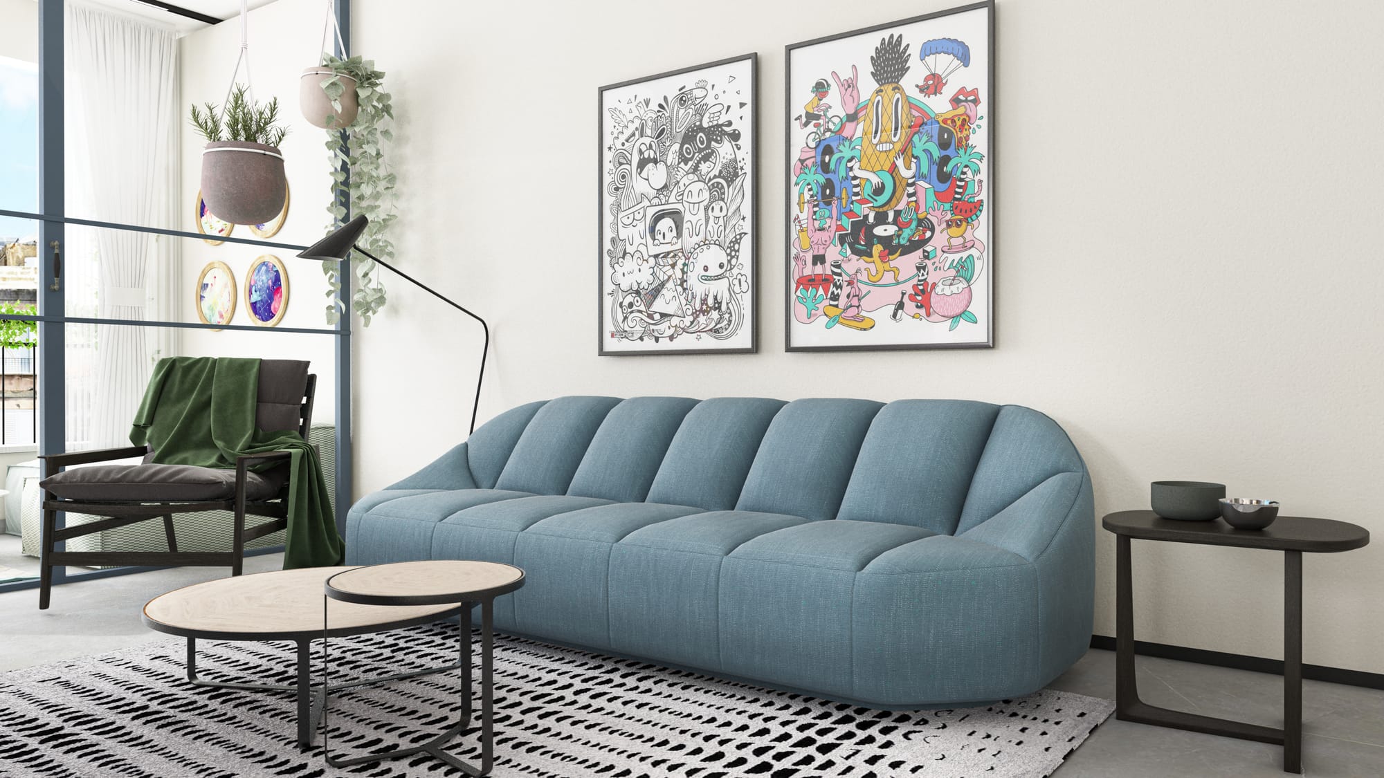 עיצוב דירה תל אביבית בלב רמת גן