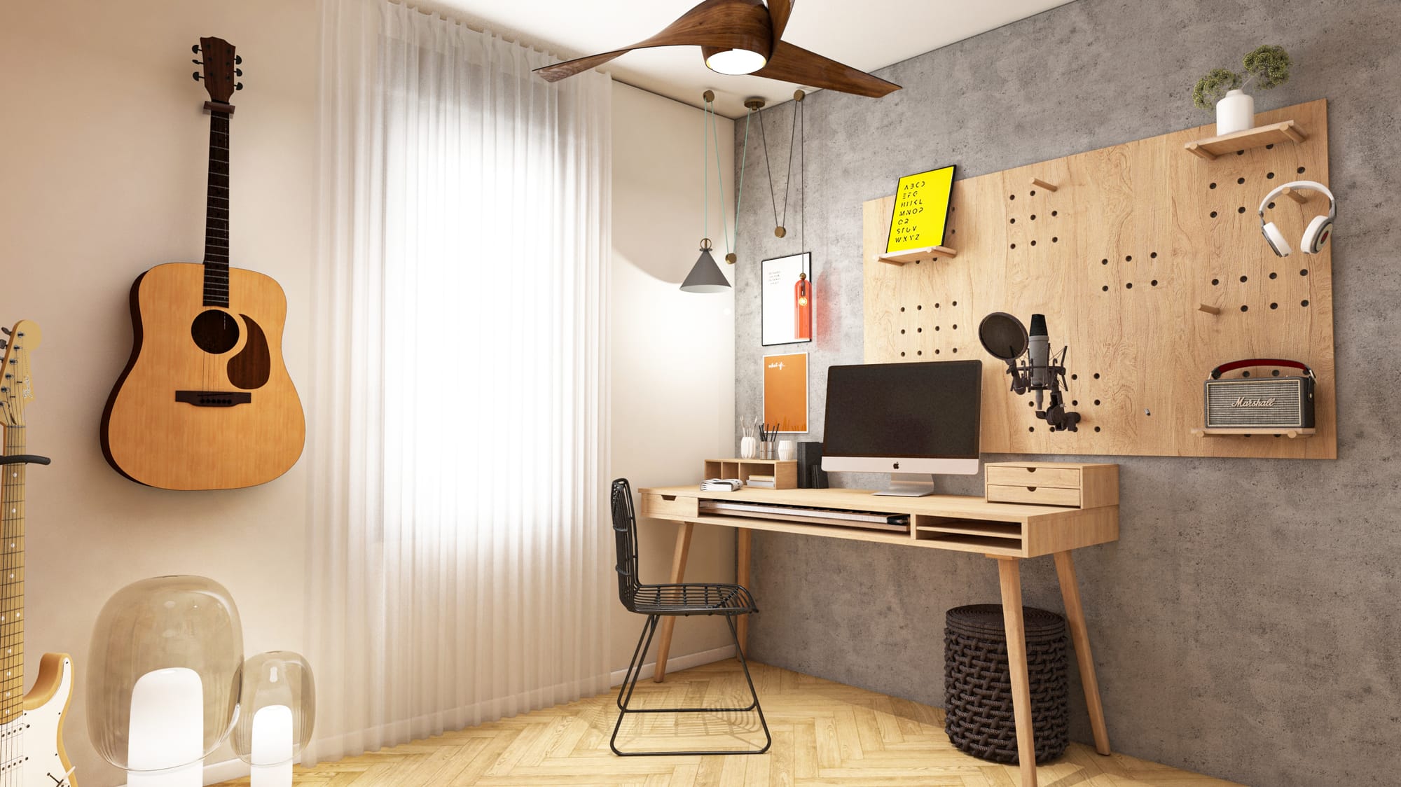 עיצוב חדר מוזיקה עומר