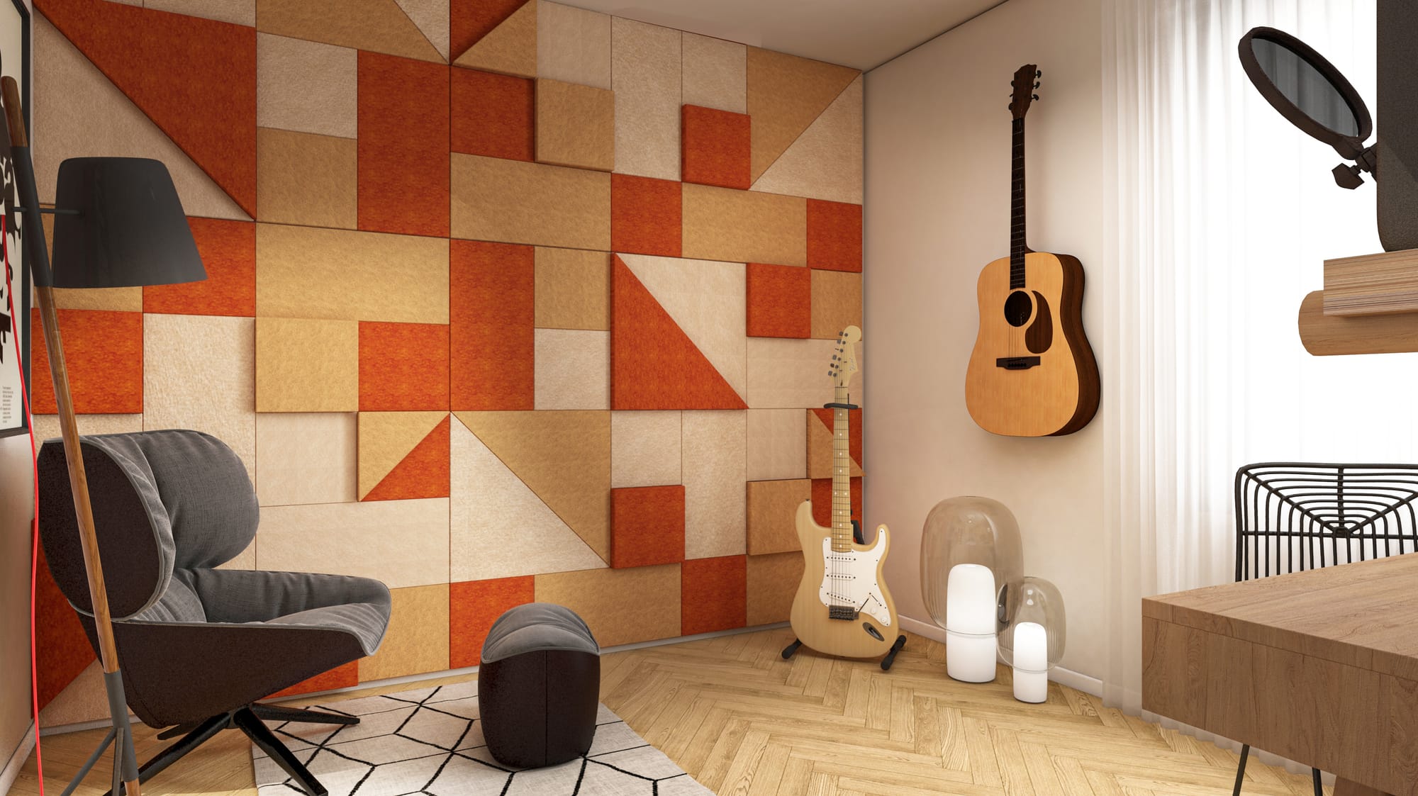 עיצוב חדר מוזיקה עומר