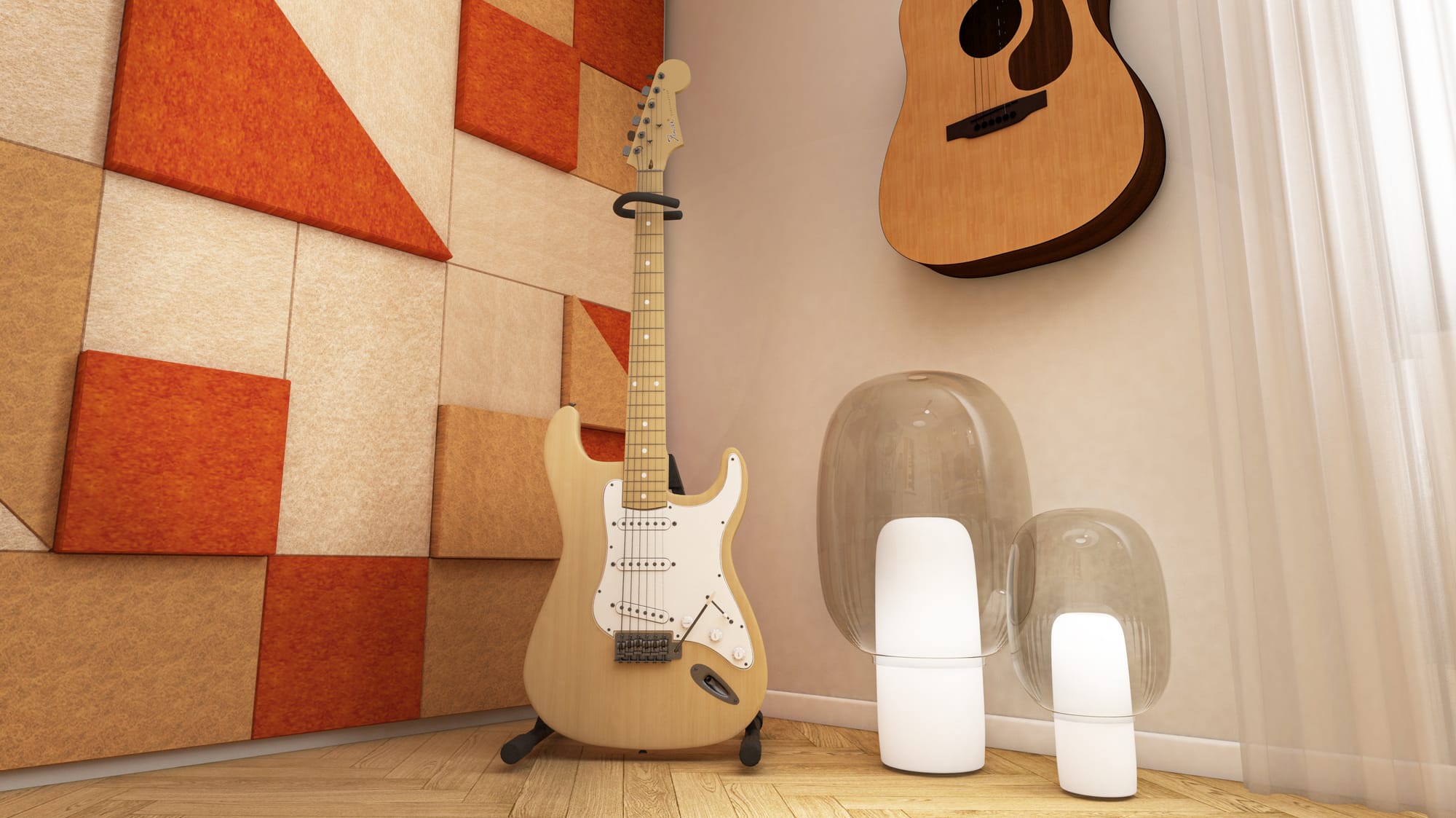 עיצוב חדר מוזיקה עומר