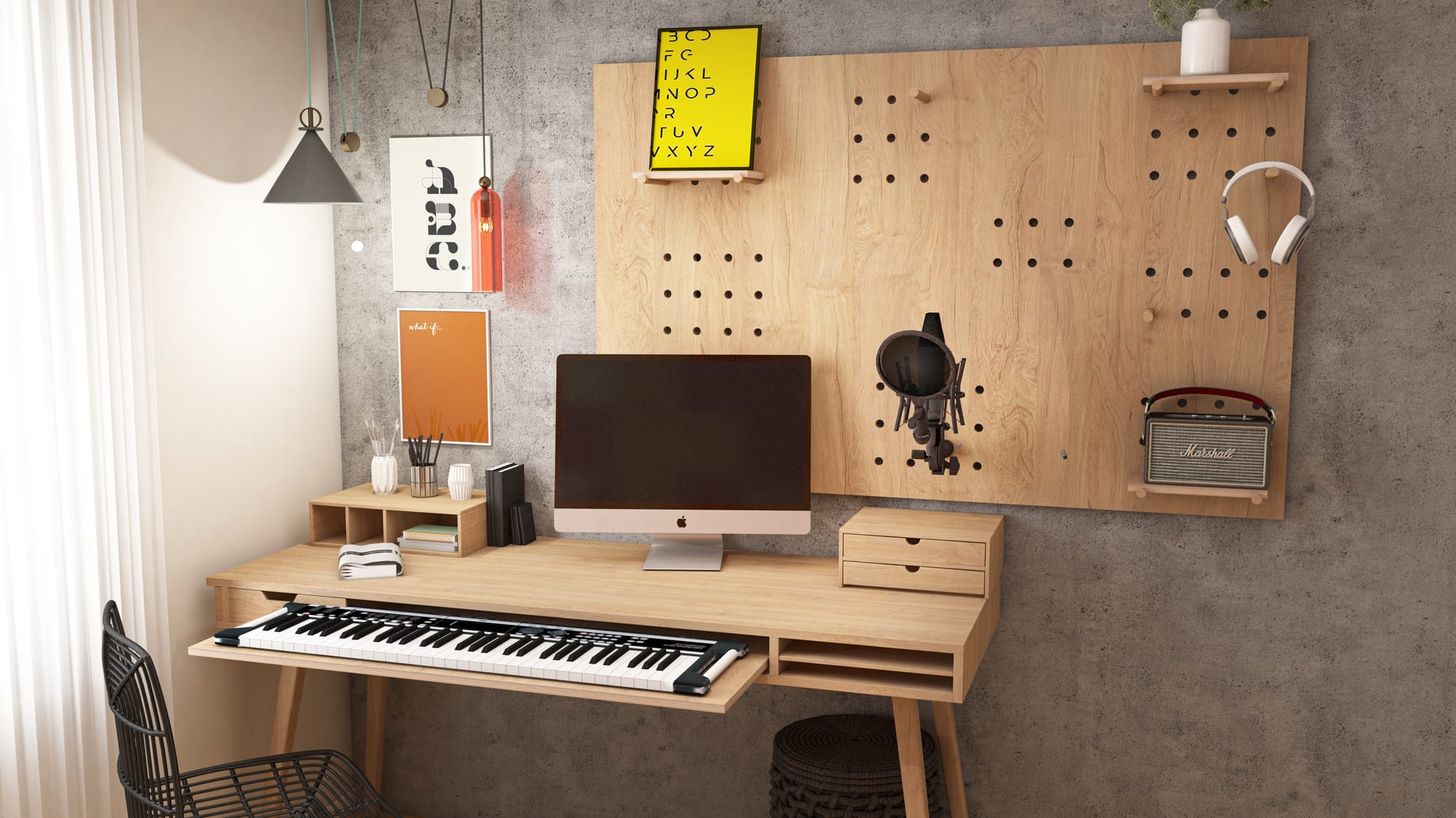 עיצוב חדר מוזיקה עומר