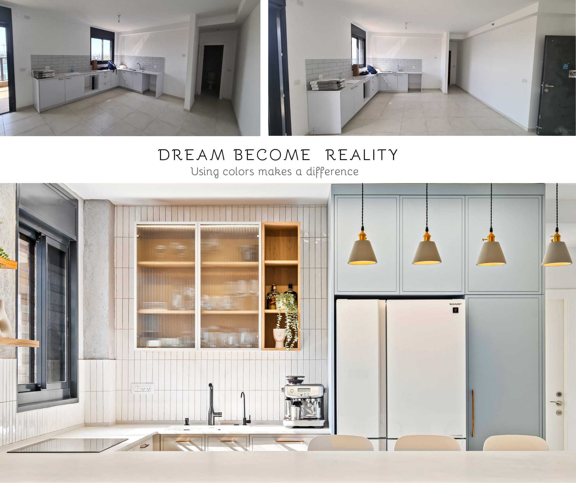 עיצוב דירת קבלן ברמת אפעל