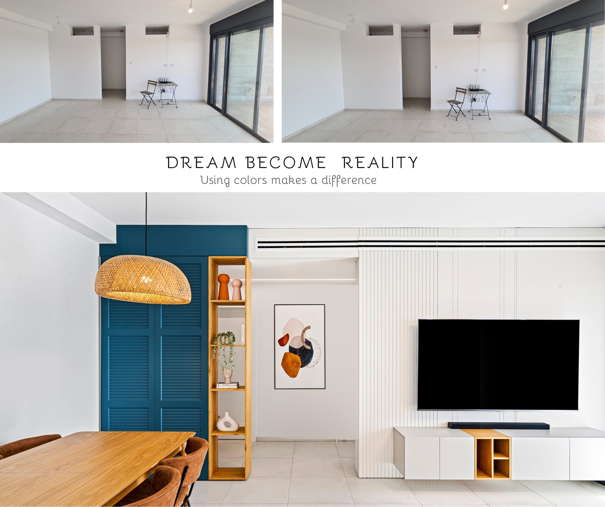 עיצוב דירת קבלן ברמת אפעל