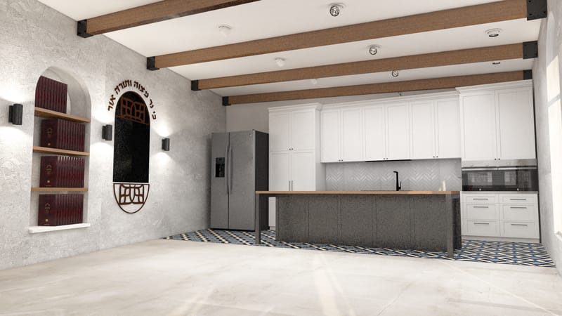 עיצוב בית כנסת דוד ומשה גן יבנה