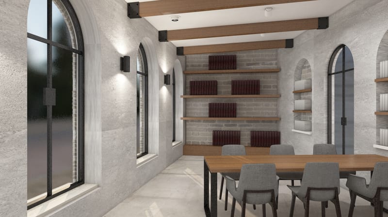 עיצוב בית כנסת דוד ומשה גן יבנה