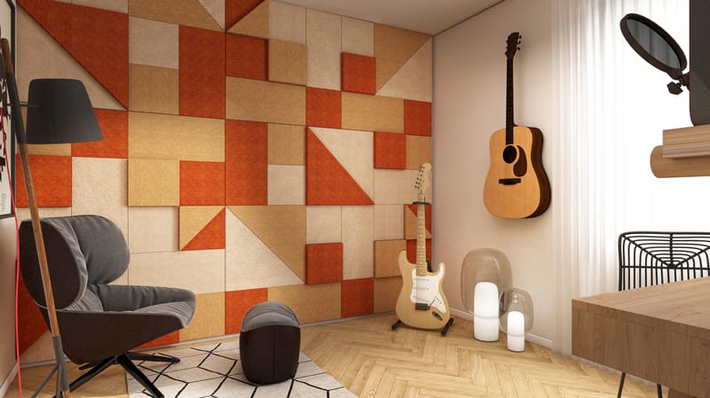 הממ"ד שהפך לחדר מוזיקה מקצועי