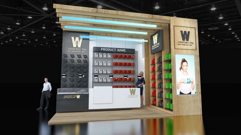 עיצוב דוכן - "תה ויסוצקי" בדובאי