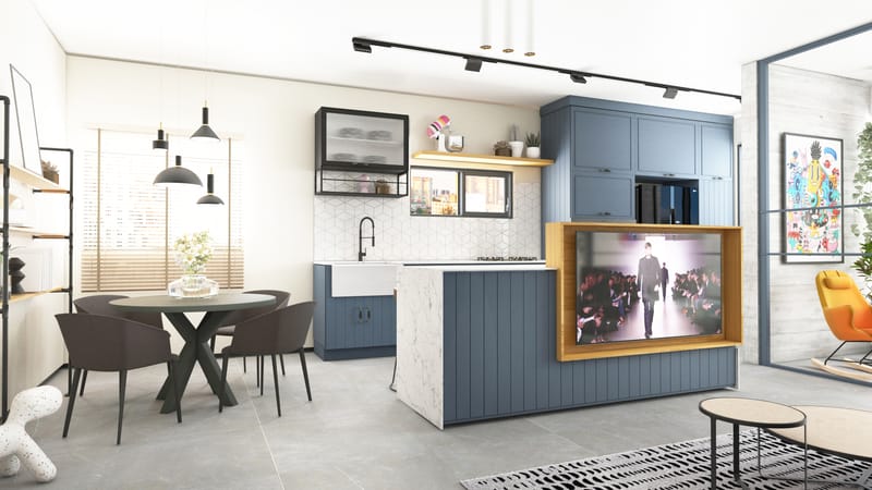 עיצוב דירה תל אביבית בלב רמת גן