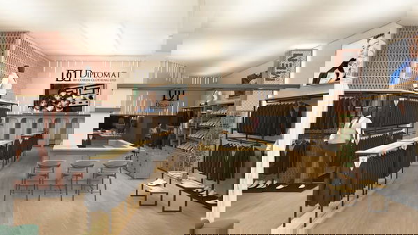 "DIPLOMAT" עיצוב חנות יוקרה לחליפות ואקססוריז לגברים.