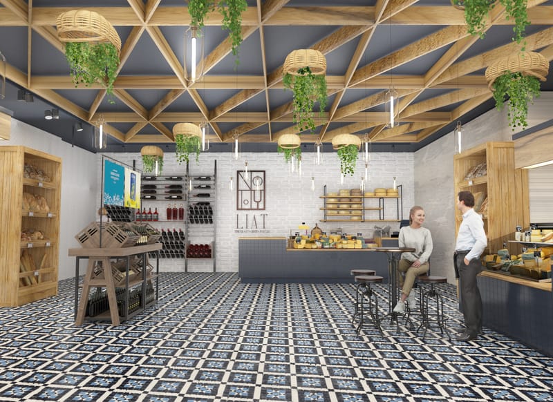 luxury French wine and cheese shop