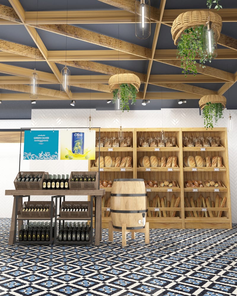 עיצוב חנות יינות,גבינות מאפיה קונדטוריה בוטיק