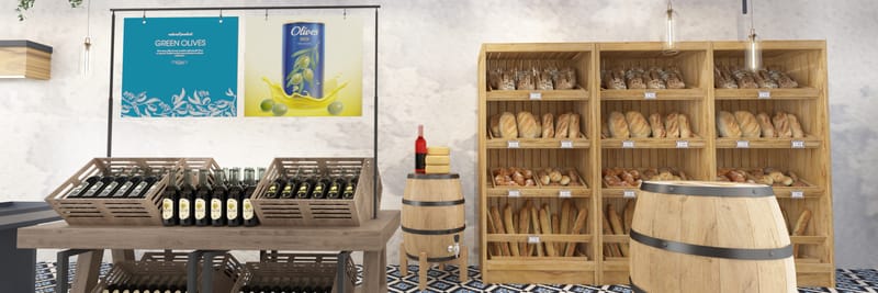 עיצוב חנות יינות,גבינות מאפיה קונדטוריה בוטיק