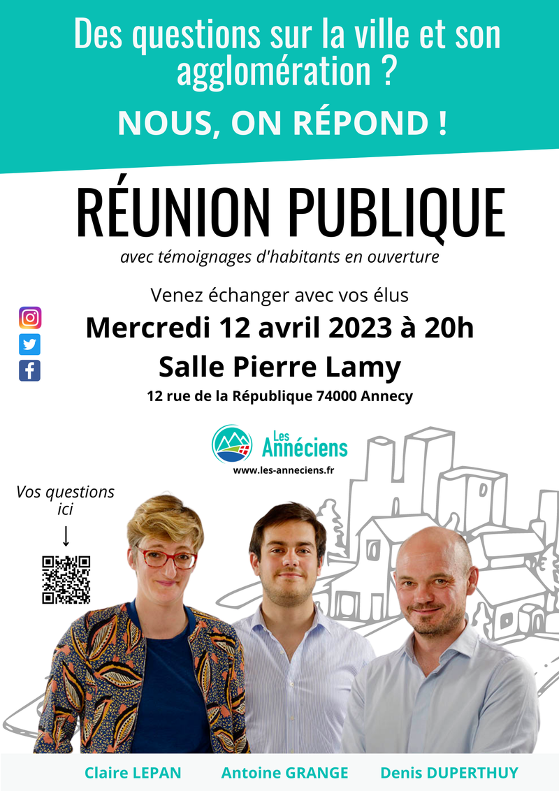 Réunion publique : des questions ? Nous, on répond !