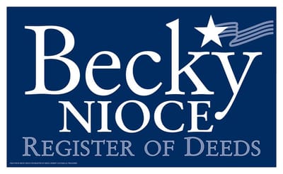 Becky Nioce, Register of Deeds