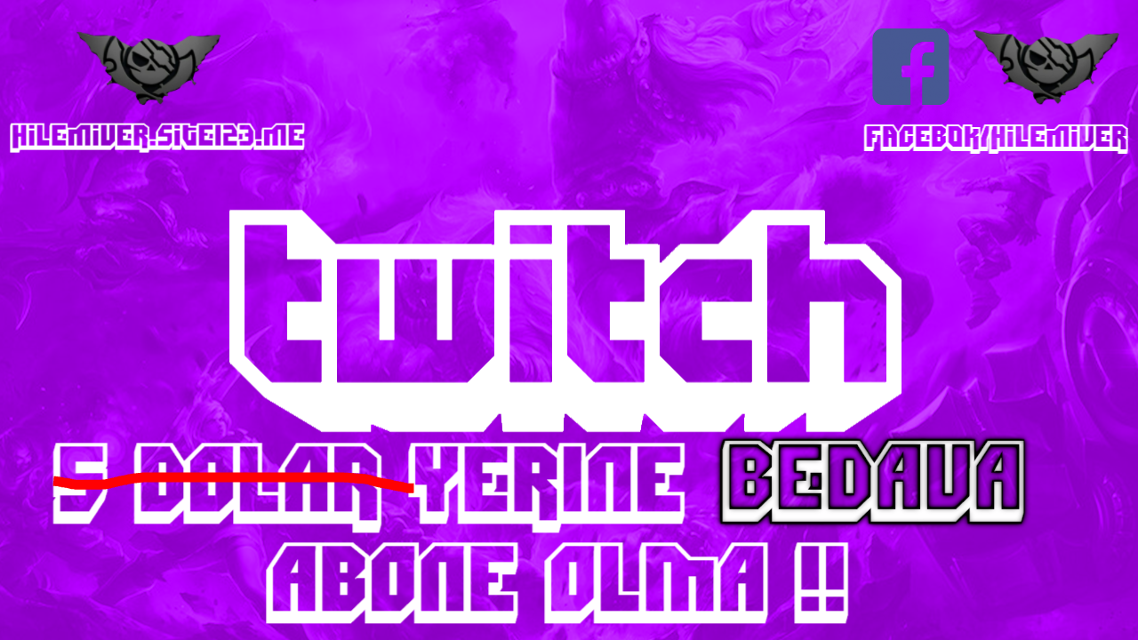 TWİTCH BEDAVA ABONE OLMA
