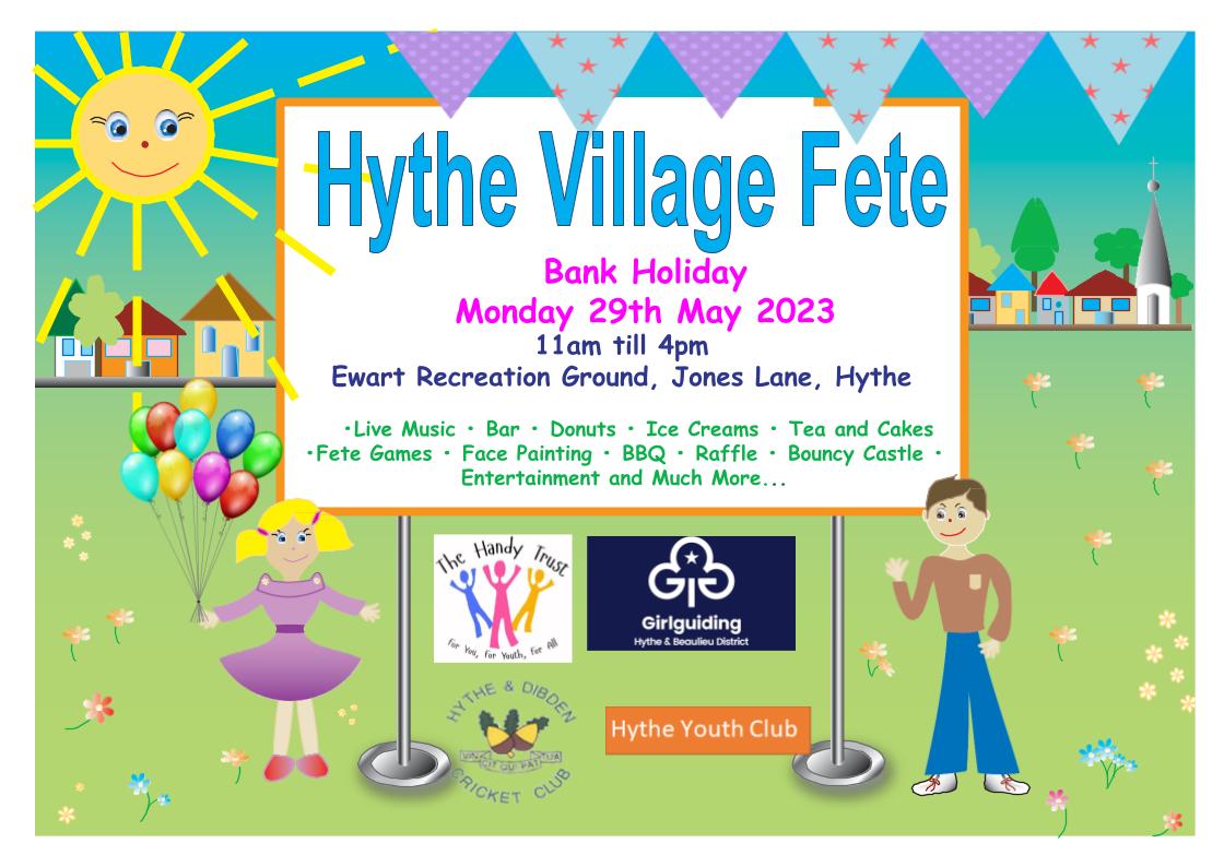 Save the date - Hythe Fete 2023