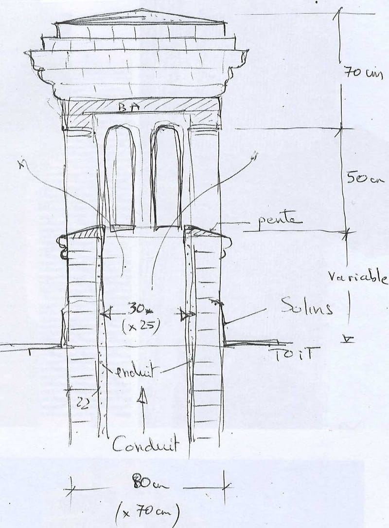 Cahier 3. DETAILS; LES CHEMINÉES AU DESSUS DU TOIT