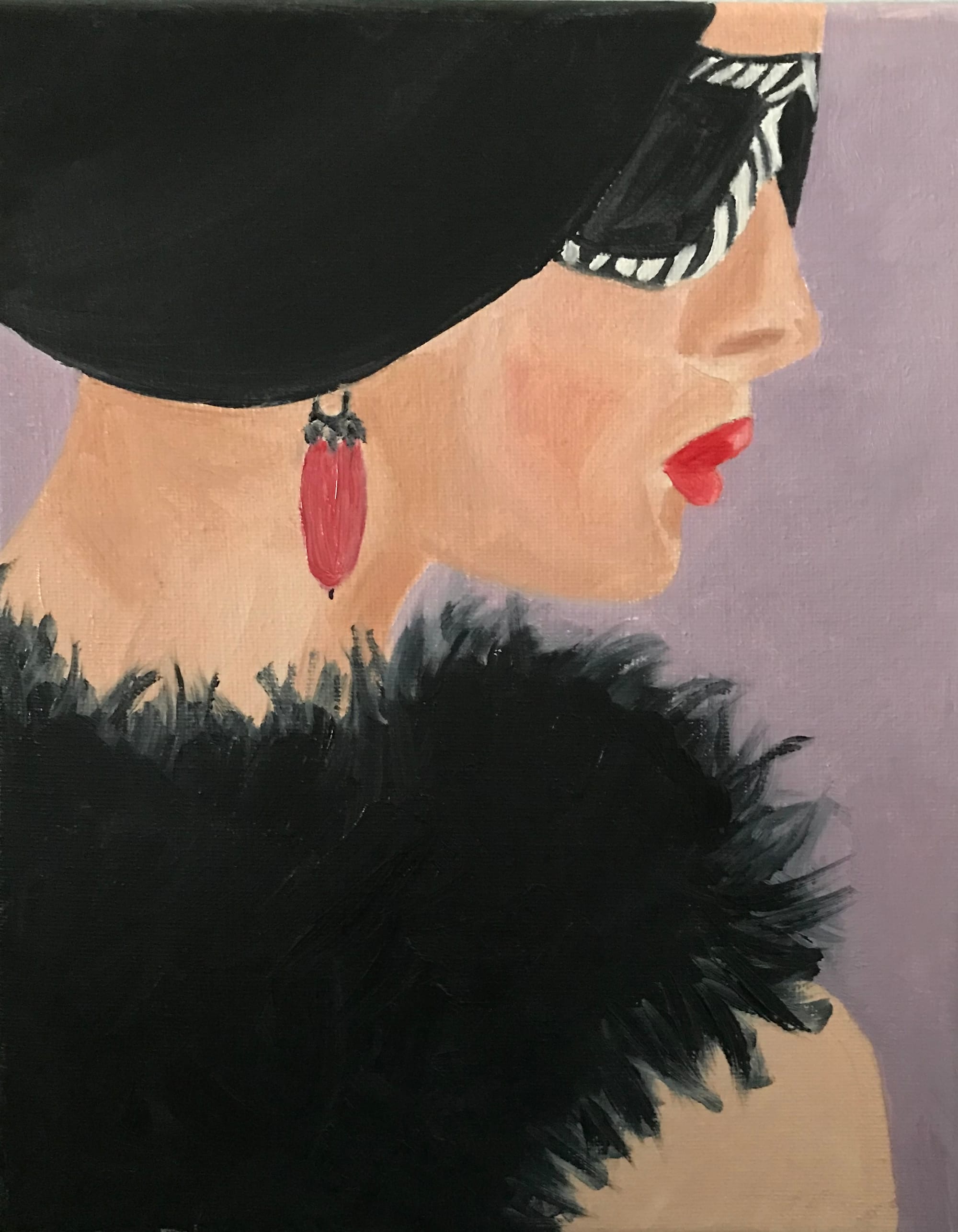 Femme Fatale #3 (Women in Hats Series)