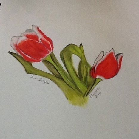 Watercolor Tulip #2