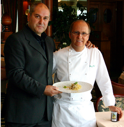 Ricettario Storico del pacco Sopravvivenza del V.I.P  per Anema e Core a Capri 2005. Con Heinz Beck ,Toni Mellino ed il grande Guido Lembo .