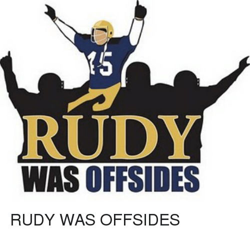 Rudy was offsides Comes Back to Nip DirtyBird38