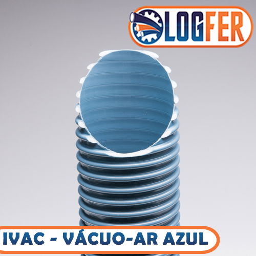 Mangueira IVAC vácuo-ar azul metálico