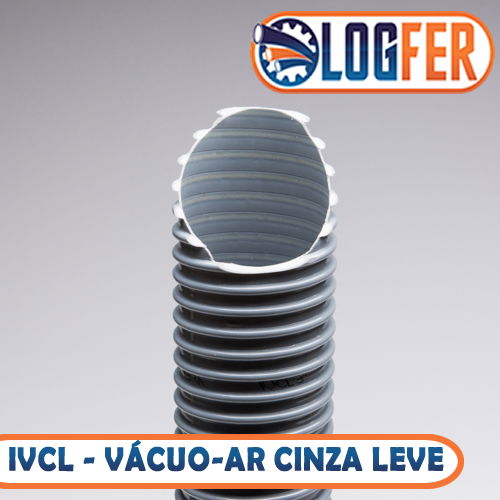 Mangueira IVCL vácuo-ar cinza leve